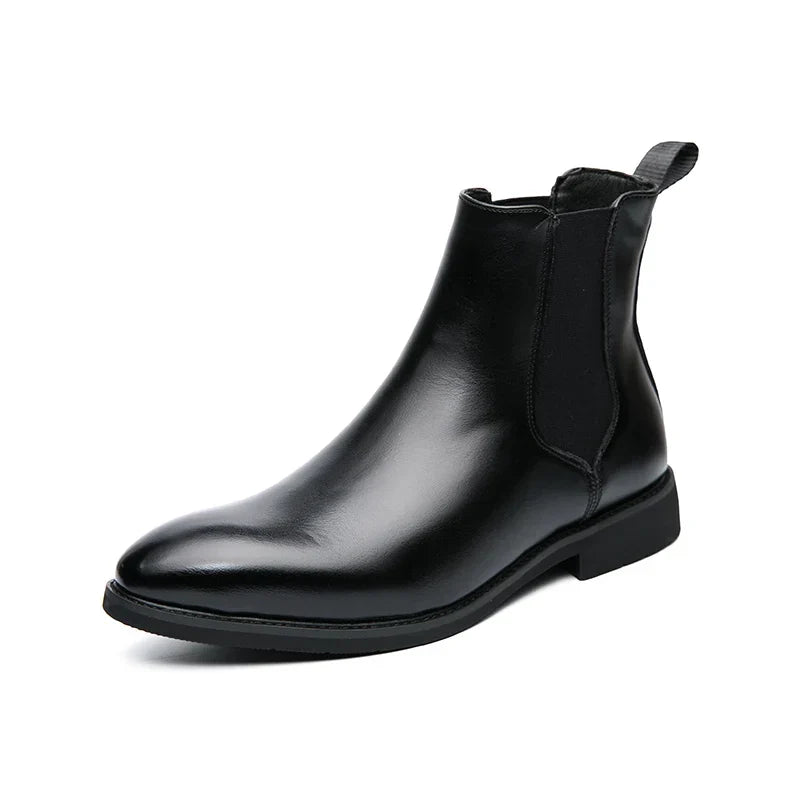 Men's Leather Chelsea Boots – Black