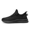Men's Breathable Running Sneakers Lightweight Sole in Black