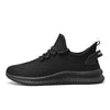 Men's Breathable Running Sneakers Lightweight Sole in Black