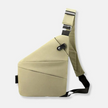 Unisex Anti-Theft Crossbody Bag in Cream