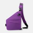 Unisex Anti-Theft Crossbody Bag in Purple