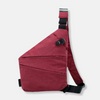 Unisex Anti-Theft Crossbody Bag in Red