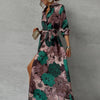Women's Elegant Belted Dress Maxi detail