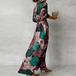 Women's Elegant Belted Dress Maxi detail 2