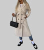 Women's Long Trench Coat in Khaki