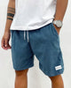 Men's Corduroy Shorts Casual in Blue