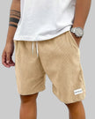 Men's Corduroy Shorts Casual in Khaki