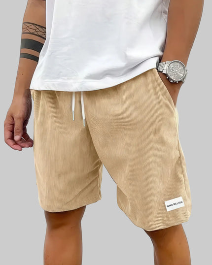 Men's Corduroy Shorts Casual in Khaki