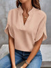 Women's V-Neck Blouse Elegant in Pink