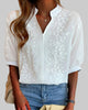 Women's Embroidered Blouse Elegant in White
