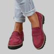 Women's Heritage Orthopedic Loafers Comfort - Wine-Red