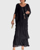 Women's Flowing Casual Dress Maxi - Black