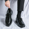 Men's Buckle Strap Dress Shoes Formal - Black