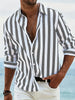 Men's Striped Summer Shirt Casual