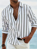 Men's Striped Summer Shirt Casual