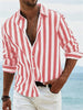 Men's Striped Summer Shirt Casual