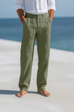 Men's Breathable Pants Relaxed Fit - Army Green