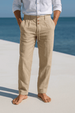 Men's Breathable Pants Relaxed Fit - Khaki