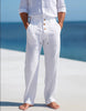 Men's Breathable Pants Relaxed Fit - White