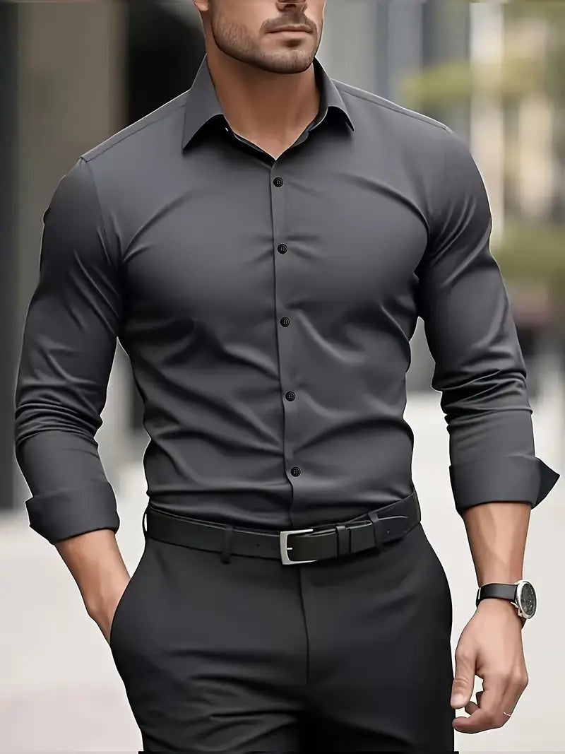 Men's Breathable Shirt Long Sleeve