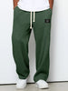 Men's Comfort Fit Pants Casual - Dark Green