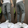 Men's Elastic Cargo Pants Casual - Dark Gray