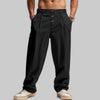 Men's Elastic Waist Pants Relaxed Fit - Black