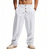 Men's Elastic Waist Pants Relaxed Fit - White