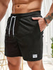 Men's Elastic Waist Swim Shorts - Black