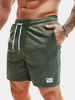 Men's Elastic Waist Swim Shorts - Green