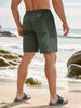 Men's Elastic Waist Swim Shorts - Green back view