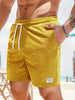 Men's Elastic Waist Swim Shorts - Yellow