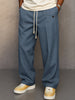 Men's Elegant Pants Slim Fit - Blue