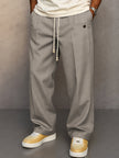 Men's Elegant Pants Slim Fit - Light Gray