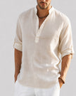 Men's Elegant Shirt Relaxed Fit - Beige