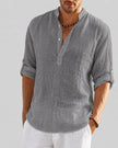 Men's Elegant Shirt Relaxed Fit - Gray
