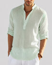 Men's Elegant Shirt Relaxed Fit - Light Green