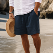 Men's Lounge Relaxed Shorts Casual - Navy Blue