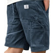 Men's Ribbed Cargo Shorts Casual - Blue
