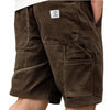 Men's Ribbed Cargo Shorts Casual - Brown