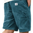 Men's Ribbed Cargo Shorts Casual - Green