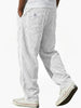Men's Ribbed Pants Relaxed Fit - White