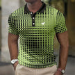Men's Stretch Polo Shirt Casual - Green
