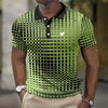 Men's Stretch Polo Shirt Casual - Green