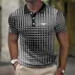 Men's Stretch Polo Shirt Casual - Grey