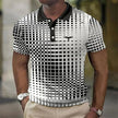 Men's Stretch Polo Shirt Casual - White