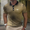 Men's Stretch Polo Shirt Casual - Yellow