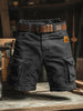 Men's Vintage Cargo Shorts Casual - Black