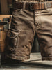 Men's Vintage Cargo Shorts Casual - Brown