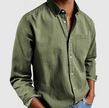 Men's Workwear Button Shirt Casual - Green